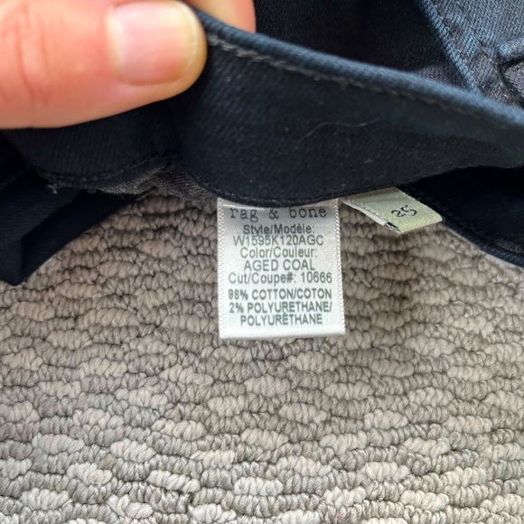 Rag & Bone, Black, Zippers, Size 25 - Picture 6 of 6